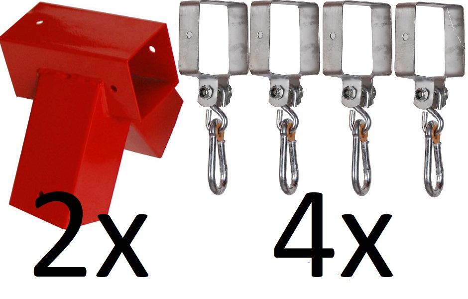 BUNDLE PRICES! 2 Square Swing Brackets & 4 Swing Hangers for AFrame...